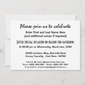 Künstlerisches Riesenrad Einladung (Rückseite)