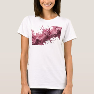 Künstlerisches Rosa ABSTRACT ART Design T-Shirt