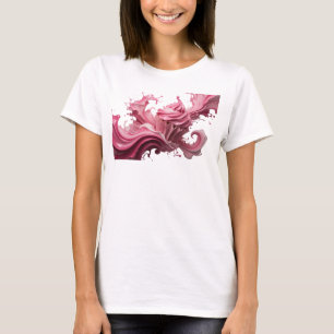 Künstlerisches Rosa ABSTRACT ART Mode Druck T-Shirt
