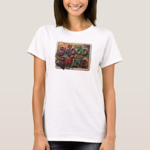 Künstlerisches Rosa IN DER STIMMUNG FÜR WEIN 3D-Te T-Shirt