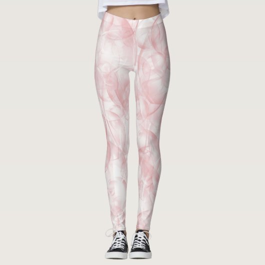 Künstlerisches Rosa  Leggings (Vorderseite)