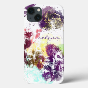 Künstlerisches Rosa Lila Florales Botanisches Mono Case-Mate iPhone Hülle
