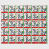 Künstlerisches Rot-Grün-Papier Geschenkpapier (Flach)