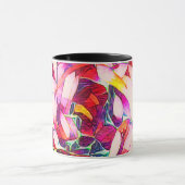 Künstlerisches Rot, Lila und Rose Tasse (Zentrum)