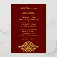 Künstlerisches rotes Gold-Blumen-Paisley-Muslim-Ho