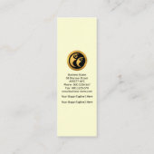 Künstlerisches SäulenGebäude blockiert CEO-Gründer Mini Visitenkarte (Rückseite)