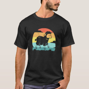 Künstlerisches Schaf-Design Schafe Retro Vintager T-Shirt
