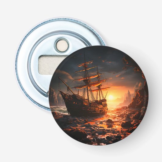 Künstlerisches Schiff Flaschenöffner (Vorderseite)