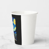 Künstlerisches Schildkröten-Shirt Sternennacht-Sch Pappbecher (Links)