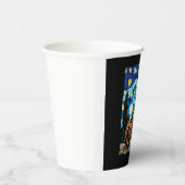 Künstlerisches Schildkröten-Shirt Sternennacht-Sch Pappbecher (Rechts)