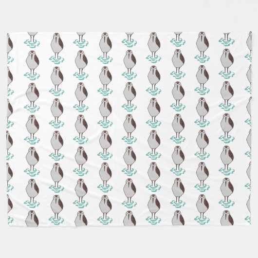 künstlerisches Schlafen Sandpiper Fleecedecke (Vorderseite (Horizontal))