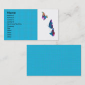 Künstlerisches Schmetterlings-Fliegen im Himmel Visitenkarte (Vorne/Hinten)