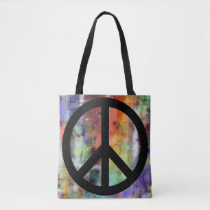 Künstlerisches Schmutz-Friedenszeichen Tasche
