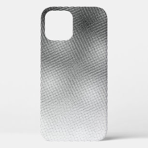 Künstlerisches Schwarz-Weiß-Moiré-Muster Case-Mate iPhone Hülle
