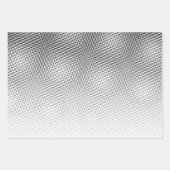 Künstlerisches Schwarz-Weiß-Moiré-Muster Geschenkpapier Set (Vorderseite 2)