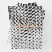 Künstlerisches Schwarz-Weiß-Moiré-Muster Geschenkpapier Set (Beispiel)