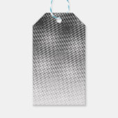 Künstlerisches Schwarz-Weiß-Moiré-Muster Klassisch Geschenkanhänger (Vorderseite)