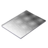 Künstlerisches Schwarz-Weiß-Moiré-Muster Notizblock (Linke Seite)