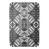 Künstlerisches Schwarz-Weiß-Muster Badematte (Vorderseite Vertikal)