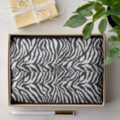Künstlerisches Schwarz-weißes Funky Zebra Druckmus Seidenpapier (Geschenk)