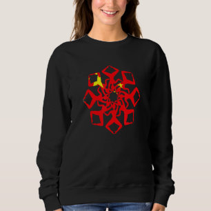 Künstlerisches Schwimmen Synchronchinesische Flagg Sweatshirt