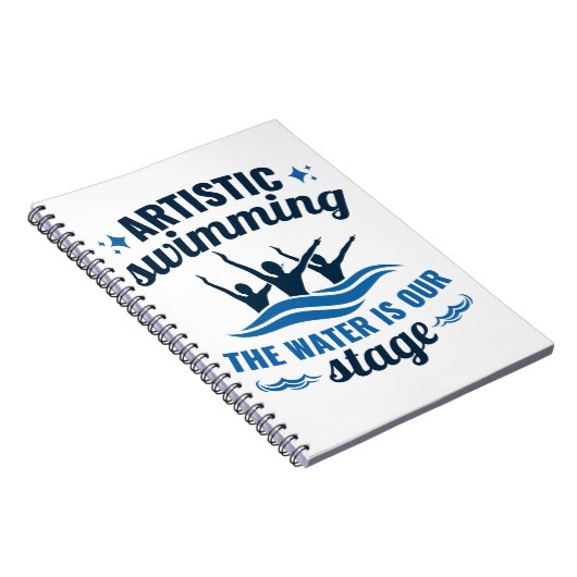 Künstlerisches Schwimmen Synchronwasser ist unsere Notizblock (Rechte Seite)