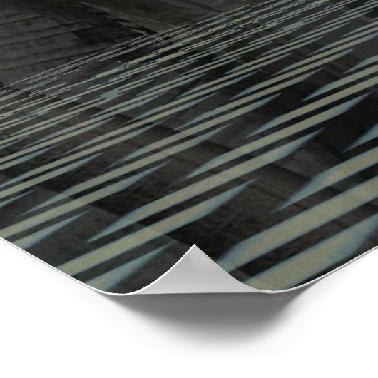 Künstlerisches Science-Fiction-Poster "Walking in Poster (Ecke)