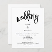 Künstlerisches Script QR Code Einladung (Vorne/Hinten)