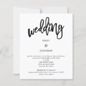 Künstlerisches Script QR Code Einladung (Vorderseite)