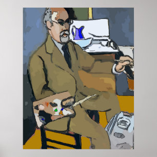 Künstlerisches Selbstportrait Poster