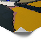 Künstlerisches Selbstportrait Poster (Ecke)