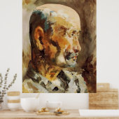 Künstlerisches Selbstportrait Poster (Küche)