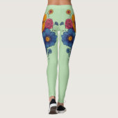Künstlerisches Set schöner Blume Leggings (Rückseite)