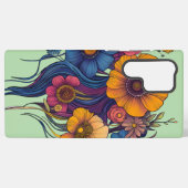 Künstlerisches Set schöner Blume Samsung Galaxy Hülle (Rückseite (Horizontal))