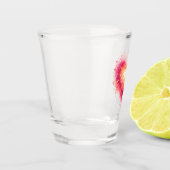 Künstlerisches Shotglas Herz Schnapsglas (Links)