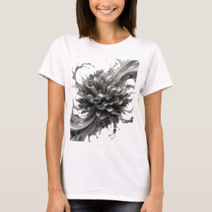 Künstlerisches Silber ABSTRACTE KUNST Tragbare Kun T-Shirt