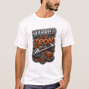 Künstlerisches Silber MIT DEM EISEN VERHEIRATET Zi T-Shirt