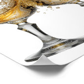 Künstlerisches Silber WHISKY SPLASH Poster (Ecke)