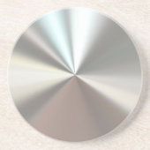 Künstlerisches silbernes Metall Getränkeuntersetzer (Vorne)