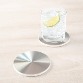 Künstlerisches silbernes Metall Getränkeuntersetzer (Seite)