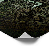 Künstlerisches Skorpion dekoratives Poster (Ecke)