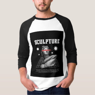 Künstlerisches Skulptur-Grafik-T-Shirt | Cooles Ku T-Shirt