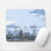 Künstlerisches Skyline Denvers Colorado mousepad (Mit Mouse)