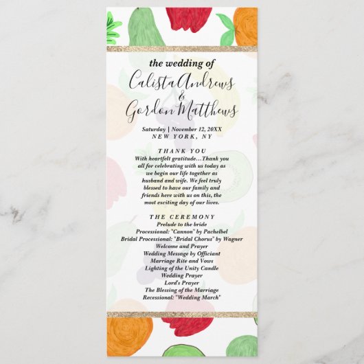 Künstlerisches Sommerkolorstenmuster Programm (Vorderseite)