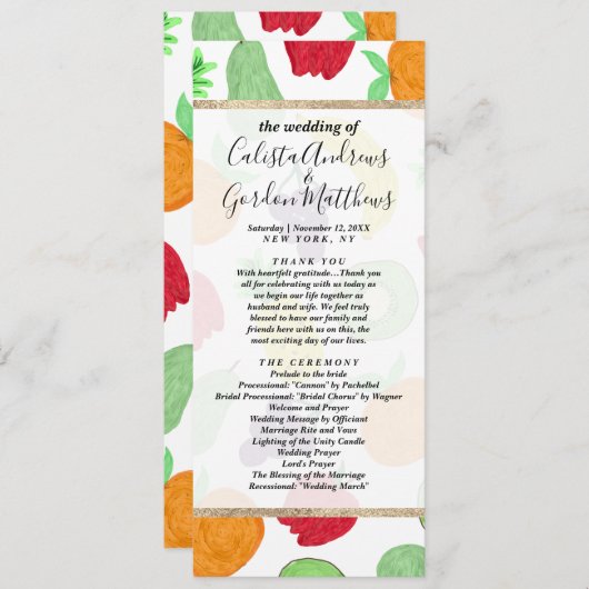 Künstlerisches Sommerkolorstenmuster Programm (Vorne/Hinten)