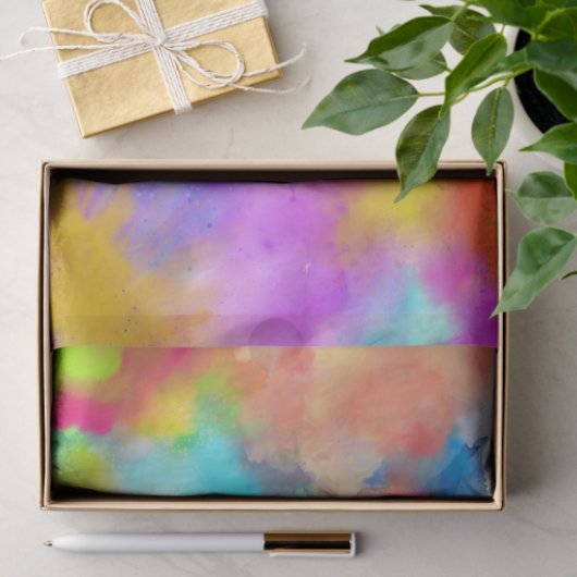 Künstlerisches Splash-Papier Seidenpapier (Geschenk)