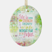 Künstlerisches Sprichwort-31:25 Keramikornament (Rechts)