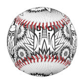 Künstlerisches Stammesdesign Baseball (Rückseite)