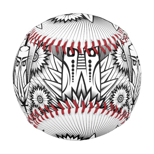 Künstlerisches Stammesdesign Baseball (Vorderseite)