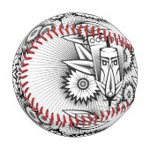 Künstlerisches Stammesdesign Baseball (Vorderseite Links)